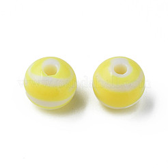 Непрозрачные полосатые акриловые бусины&nbsp;MACR-S373-27A-06