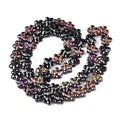 Стеклянные бусины с гальваническим покрытием &nbsp;EGLA-T028-02P