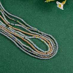 5 нить 5 цвета гальванические стеклянные бусины нити&nbsp;EGLA-SZ0001-16