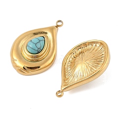 Синтетические бирюзовые подвески&nbsp;STAS-P380-25G-01