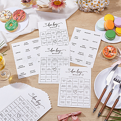 32 pieza de tarjetas de juego para fiesta de bautizo de bebé para invitados&nbsp;AJEW-WH0596-549