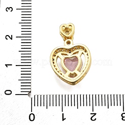 Ottone micro spianare pendenti zirconi&nbsp;KK-K401-07A-02