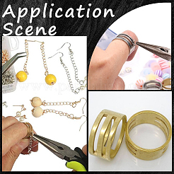 6 шт. 3 стиля латунных колец&nbsp;FIND-SC0010-81