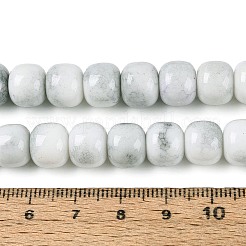 Нити из окрашенных стеклянных бусин с эффектом омбре&nbsp;GLAA-N067-01A-01