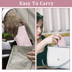 Ahademaker 6 шт. 3 цвета искусственная кожа скользящие футляры для очков&nbsp;AJEW-GA0005-32