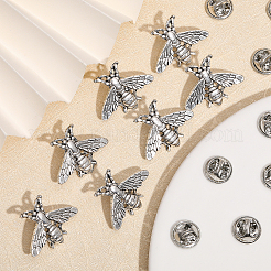 12 Stück Anstecknadel aus Legierung mit Bienenmotiv&nbsp;JEWB-CA0001-36AS