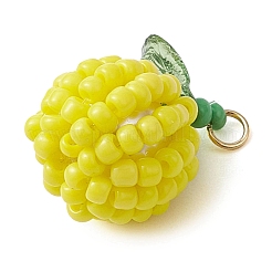 5шт 5-х цветные подвески из бисера ручной работы&nbsp;PALLOY-TA00159