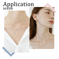 16 шт. 2 цвета латунные микро проложить прозрачные кубические циркониевые подвески&nbsp;KK-DC0001-09