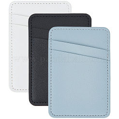 3 porte-carte d'identité autocollant en similicuir (3 couleurs)&nbsp;AJEW-CN0007-51