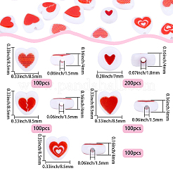 600 шт. Непрозрачные акриловые бусины&nbsp;OACR-PA0001-25