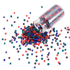 Perles de rocaille rondes en verre opaque&nbsp;GLAA-TAC0025-07A-08