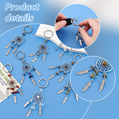 Natürlicher u. synthetischer Edelstein keychain&nbsp;KEYC-PH0002-01