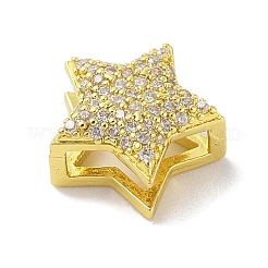 Покрытие стойки латунные прозрачные бусины из кубического циркония&nbsp;KK-S380-23G