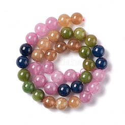 Natürliche weiße Jade Nachahmung Turmalin Perlen Stränge&nbsp;G-I334-01C
