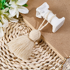 6 pz di decorazioni pendenti con nappe in fibre acriliche&nbsp;HJEW-CP0001-31A