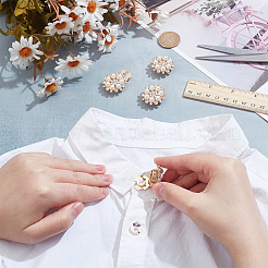 4 шт. запонки из сплава со стразами&nbsp;HJEW-NB00217