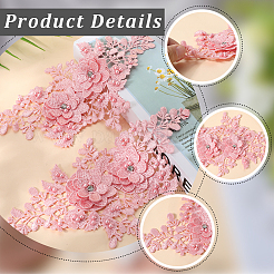 Accessori per costumi con paillettes ricamati in poliestere&nbsp;DIY-WH20025-016C