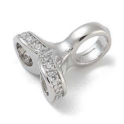 Покрытие стойки латунь микропаве прозрачные кубические циркониевые подвески&nbsp;KK-G515-48P