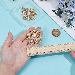 2 Stück Strass-Cabochons aus Legierungsglas&nbsp;FIND-CY0001-75