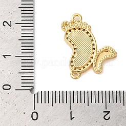 Покрытие стойки латунь микро-паве прозрачный кубический цирконий звенья соединительные подвески&nbsp;KK-K385-111G