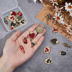 20 шт. 10 стиля подвески из сплава и эмали на тему Хэллоуина&nbsp;FIND-ME0001-98