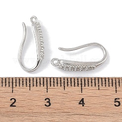 Латунные крючки для серьги из чистого циркония&nbsp;KK-U008-06P