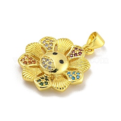 Стойки обшивки латунь микро проложить Циркон подвеску&nbsp;KK-C074-33G