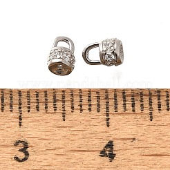 925 Kordelenden aus Sterlingsilber mit Mikropflaster und klarem Zirkonia&nbsp;STER-B006-01P