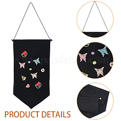 2 organizer portaoggetti da parete in cotone con spilla&nbsp;AJEW-CP0010-43A