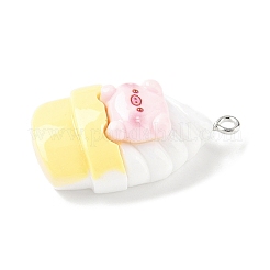 Подвески из непрозрачной смолы с милой тематикой свиньи&nbsp;RESI-V005-007E