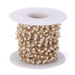 Латунь стекла ручной работы из бисера цепи&nbsp;CHC-F012-01B