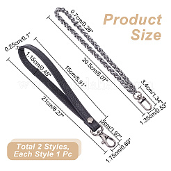 2 sangle de sac à main de 2 styles&nbsp;DIY-WR0003-05B