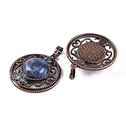 Природные подвески содалитом&nbsp;G-Q158-03-10