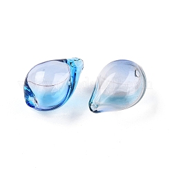 Прозрачные бусины из дутого стекла ручной работы&nbsp;X-GLAA-T012-54A