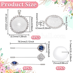 Наборы для самостоятельного изготовления свадебных значков на лацкан&nbsp;DIY-UN0007-85