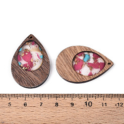 Pendentif bois & résine&nbsp;WOOD-H104-23-01