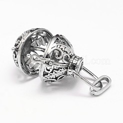 Латунные полые круглые подвески KK-M181-10AS