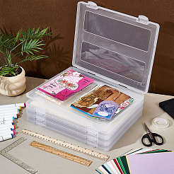 Прямоугольные пластиковые ящики для хранения файлов a4&nbsp;CON-WH0110-73