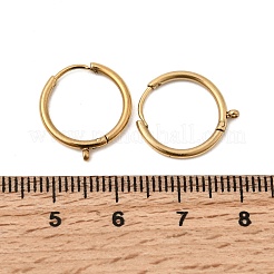 Фурнитура для сережек-колец Huggie Hoop из нержавеющей стали 304&nbsp;STAS-C161-03G