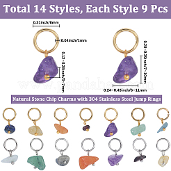 126 шт. 14 стиля подвески из натурального камня&nbsp;FIND-BBC0004-61