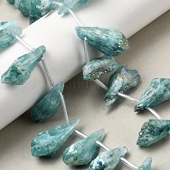 Гальванические природный кристалл кварца бусы пряди&nbsp;G-G890-A-11