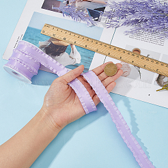 Cinta de poliéster con bordes plisados de 10 yarda para decoración de ropa&nbsp;DIY-FI0001-13D