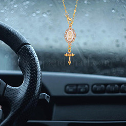 2 шт. 2-х цветная эмалевая сплавная подвеска с украшениями из стразов&nbsp;HJEW-DR00209