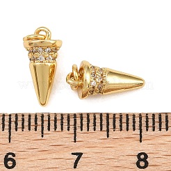 Messing micro pave klar zirkonia charme&nbsp;KK-Q085-02F-G