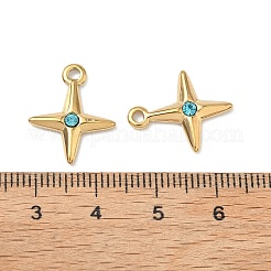 Pendentifs en strass en acier inoxydable 304&nbsp;STAS-L308-04A-G
