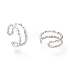 Messing Manschette Ohrringe&nbsp;EJEW-I249-18P