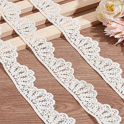 2 ярд хлопкового кружева с полыми цветами в форме ракушки&nbsp;OCOR-LP0001-12