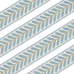Nastro jacquard in poliestere con motivo a foglie&nbsp;OCOR-CY0004-60