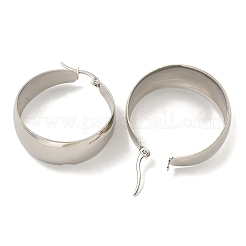 Серьги-кольца из нержавеющей стали 202&nbsp;EJEW-H003-09P-02