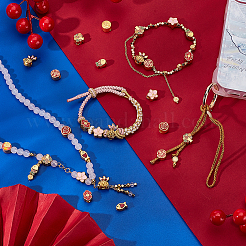 36шт 9 стиля сплава эмали европейские бусины&nbsp;ENAM-GA0001-15